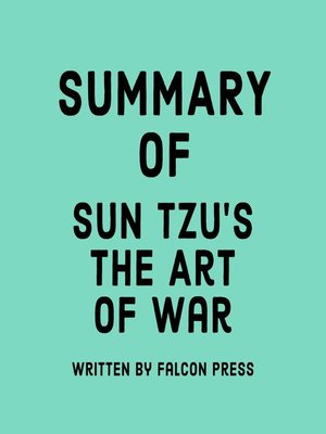 cover image of Summary of Sun Tzu's the Art of War